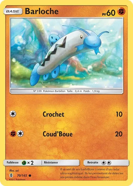 Barloche, carte Pokémon GRI 70 — extension Gardiens Ascendants