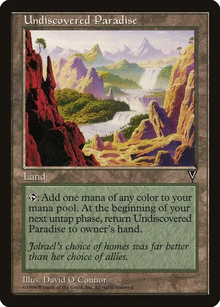 Undiscovered Paradise, Magic card VIS 167 — Visions set