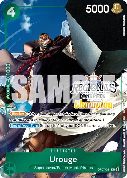 Urouge, One Piece card OP07-021 — 500 YEARS IN THE FUTURE set