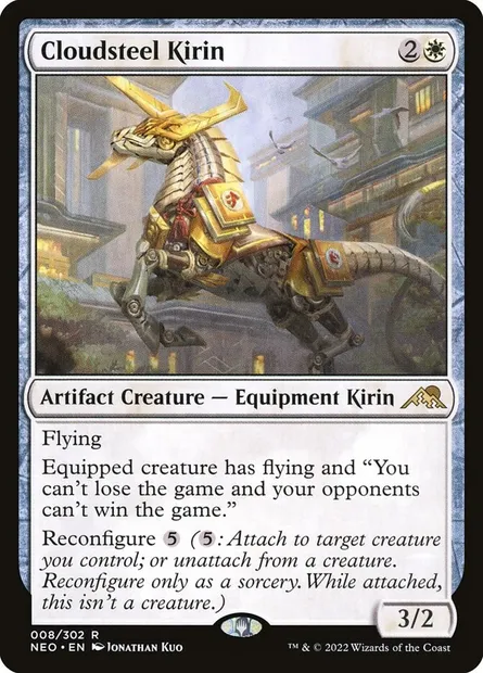 Cloudsteel Kirin, Magic card NEO 8 — Kamigawa: Neon Dynasty set