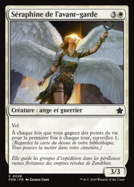 Séraphine de l'avant-garde, carte Magic FDN 28 — extension Foundations