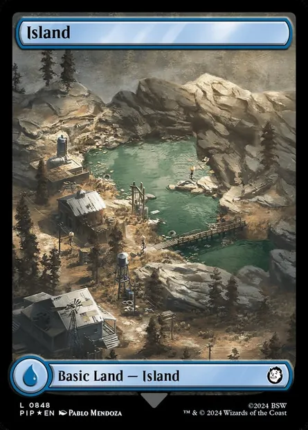 Île, carte Magic PIP 848 — extension Fallout