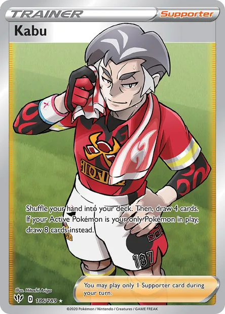Kabu, Pokémon card DAA 186 — Darkness Ablaze set