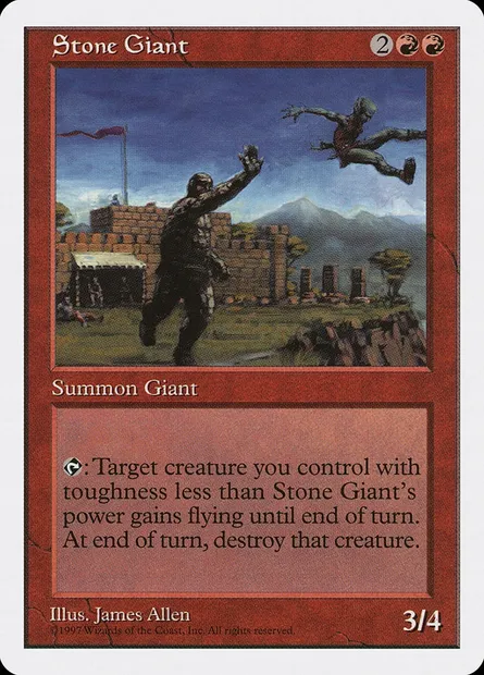 Géant de pierre, carte Magic 5ED 269 — extension Cinquième Edition
