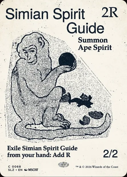 Guide spirituel simiesque, carte Magic SLZ 68 — extension The Zeta Set