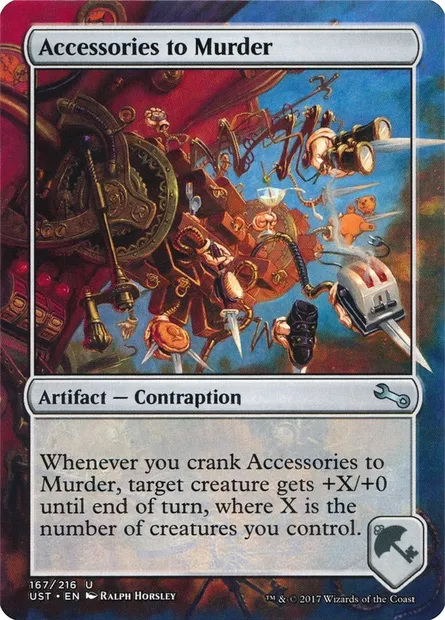 Accessories to Murder, Magic card UST 167 — Unstable set