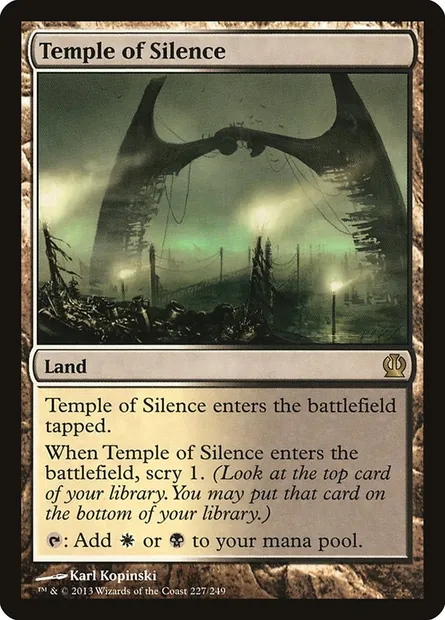 Temple of Silence, Magic card THS 227 — Theros set