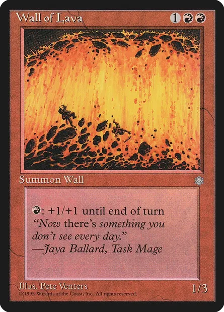 Wall of Lava, Magic card ICE 223 — Ice Age set
