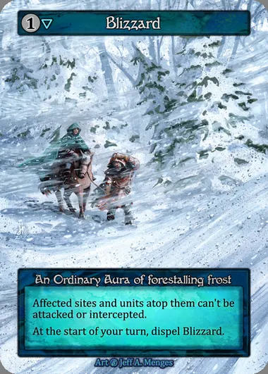 Blizzard, Sorcery card BET 274 — Beta set