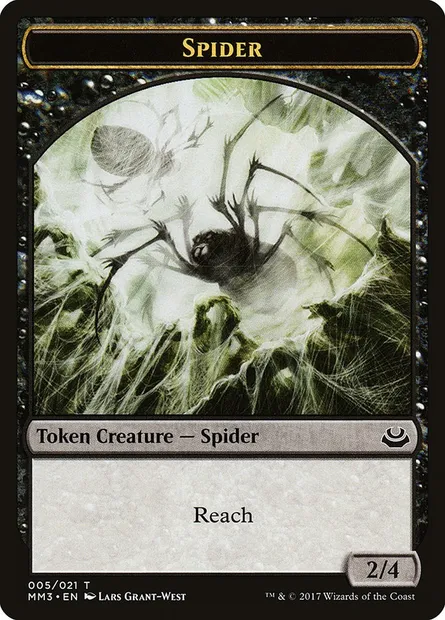 Spider, carte Magic TMM3 5 — extension Modern Masters 2017 Tokens