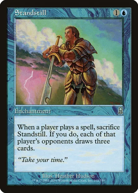 Standstill, Magic card ODY 102 — Odyssey set