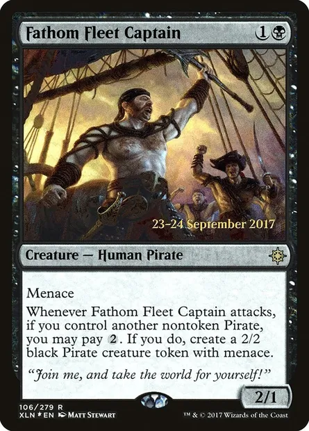 Fathom Fleet Captain, Magic card PXLN 106s — Ixalan Promos set