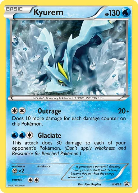 Kyurem, Pokémon card BW 44 — BW Black Star Promos set