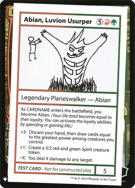 Abian, Luvion Usurper, Magic card CMB1 87 — Mystery Booster Playtest Cards 2019 set