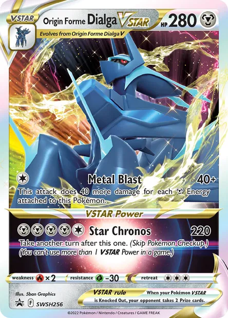 Origin Forme Dialga VSTAR, Pokémon card SWSH 256 — SWSH Black Star Promos set