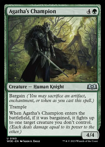 Agatha's Champion, Magic card WOE 160 — Wilds of Eldraine set