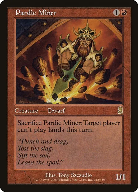 Pardic Miner, Magic card ODY 212 — Odyssey set
