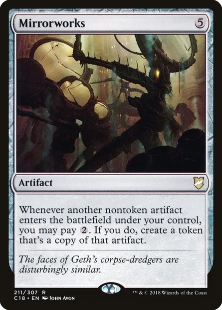 Mirrorworks, Magic card C18 211 — Commander 2018 set