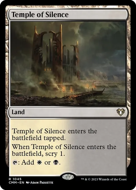 Temple of Silence, Magic card CMM 1045 — Commander Masters set
