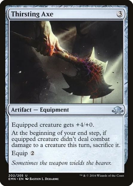 Thirsting Axe, Magic card EMN 202 — Eldritch Moon set
