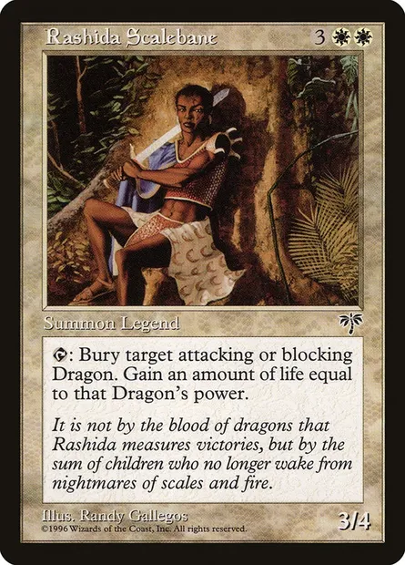 Rashida Scalebane, Magic card MIR 35 — Mirage set