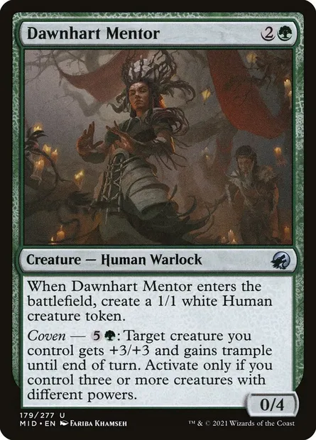 Dawnhart Mentor, Magic card MID 179 — Innistrad: Midnight Hunt set