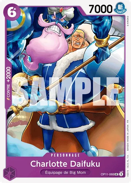 Charlotte Daifuku, carte One Piece OP11-068 — extension DES POINGS VIFS COMME L'ÉCLAIR