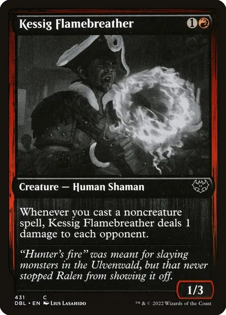 Kessig Flamebreather, Magic card DBL 431 — Innistrad: Double Feature set