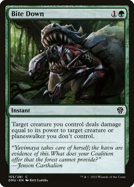 Bite Down, Magic card DMU 155 — Dominaria United set