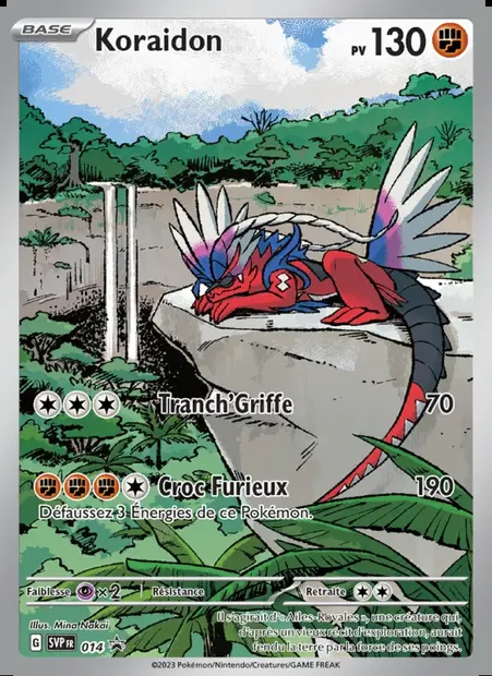 Koraidon, carte Pokémon PR-SV 014 — extension SVP Black Star Promos