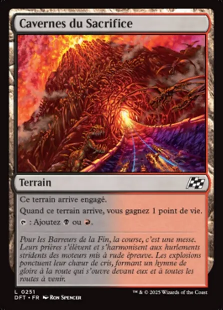 Cavernes du Sacrifice, carte Magic DFT 251 — extension Aetherdrift