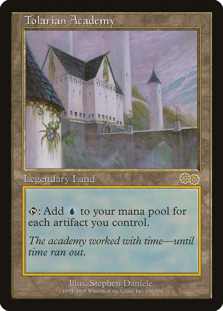 Tolarian Academy, Magic card USG 330 — Urza's Saga set