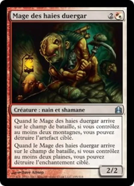 Mage des haies duergar, carte Magic CMD 195 — extension Commander 2011