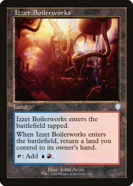 Izzet Boilerworks, Magic card BRC 188 — The Brothers' War Commander set