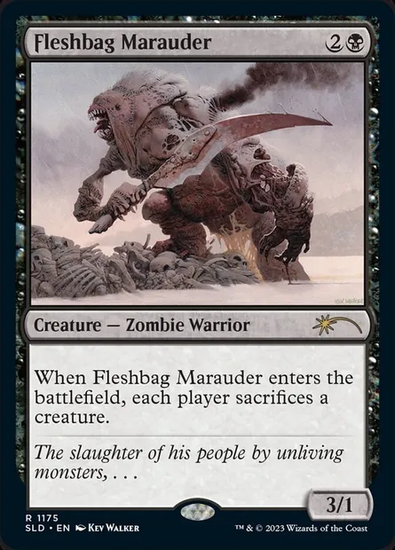 Fleshbag Marauder, Magic card SLD 1175 — Secret Lair Drop set