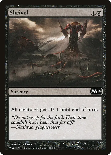 Shrivel, Magic card M14 116 — Magic 2014 set