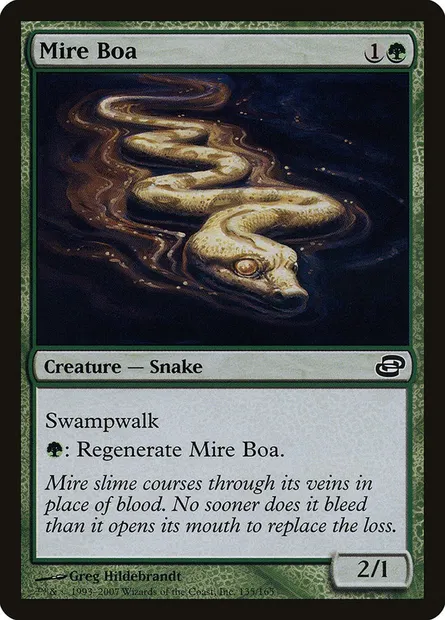 Mire Boa, Magic card PLC 135 — Planar Chaos set