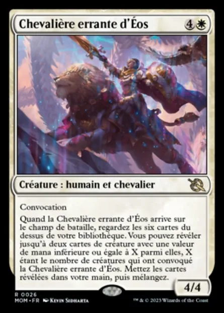 Chevalière errante d'Éos, carte Magic MOM 26 — extension L'invasion des machines