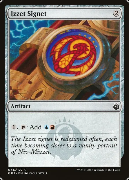 Izzet Signet, Magic card GK1 46 — GRN Guild Kit set