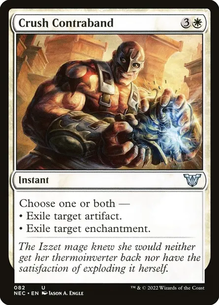 Crush Contraband, Magic card NEC 82 — Neon Dynasty Commander set