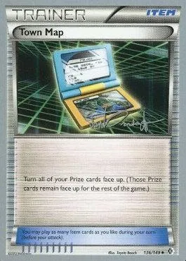 Town Map, Pokémon card WCD14 136 — World Championship Decks 2014 set
