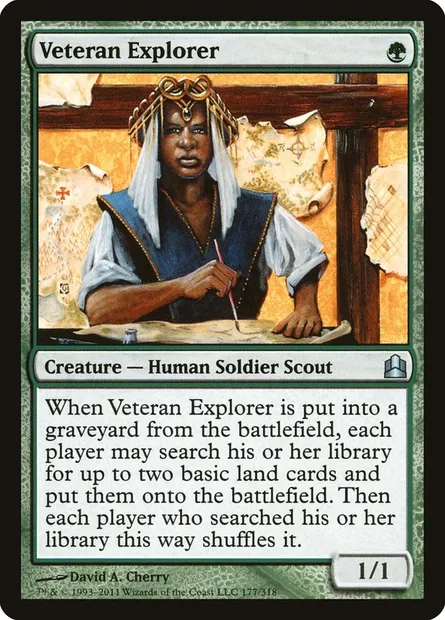 Veteran Explorer, Magic card CMD 177 — Commander 2011 set