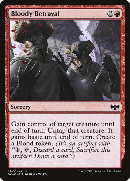 Bloody Betrayal, Magic card VOW 147 — Innistrad: Crimson Vow set