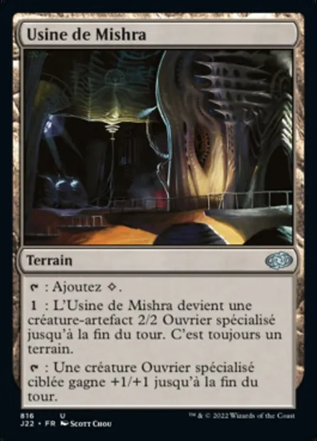 Usine de Mishra, carte Magic J22 816 — extension Jumpstart 2022