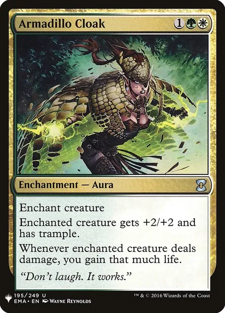 Armadillo Cloak, Magic card PLST EMA-195 — The List set