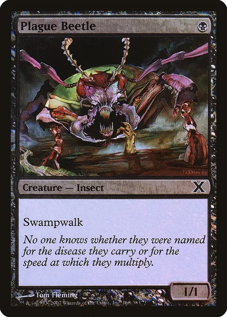 Plague Beetle, Magic card 10E 168★ — Tenth Edition set