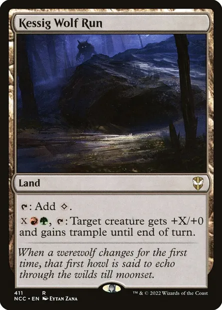 Kessig Wolf Run, Magic card NCC 411 — New Capenna Commander set