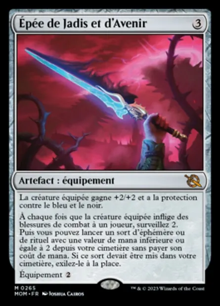 Épée de Jadis et d'Avenir, carte Magic MOM 265 — extension L'invasion des machines