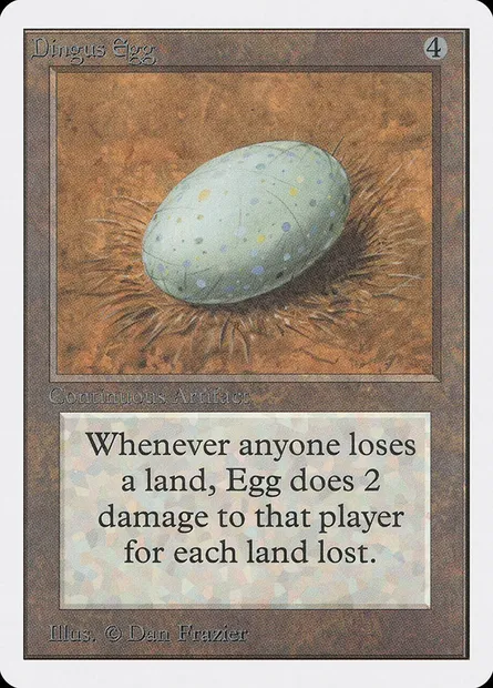 Dingus Egg, Magic card 2ED 242 — Unlimited Edition set