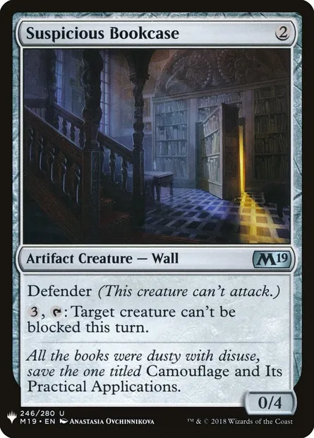 Bibliothèque suspecte, carte Magic PLST M19-246 — extension The List